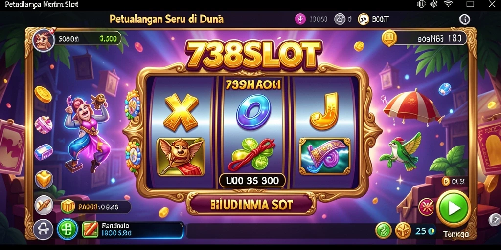 Tampilan menarik dari gameplay 738SLOT dengan elemen petualangan.