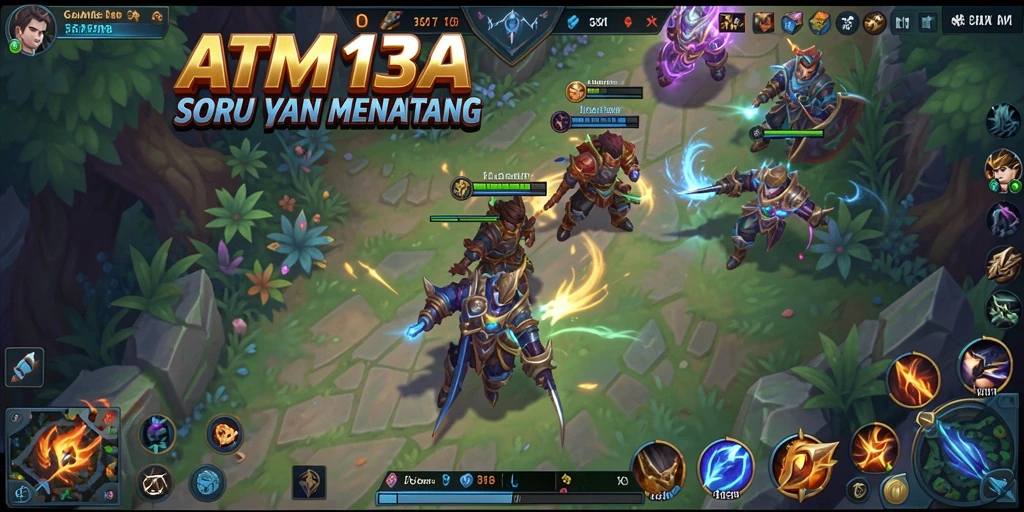Screenshot gameplay <strong>ATM138</strong> yang menunjukkan pertarungan epik di arena.