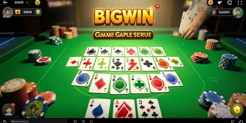 Gameplay seru Gaple dalam aplikasi BIGWIN yang menarik.