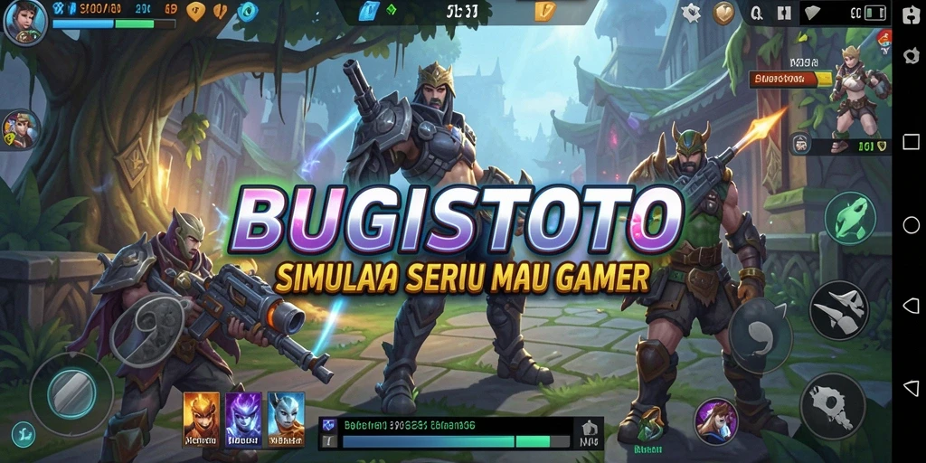 Tangkapan layar utama dari BUGISTOTO menampilkan gameplay Simulation yang menggugah.