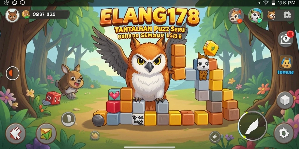 Tampilan gameplay seru ELANG178 dengan berbagai puzzle menarik.
