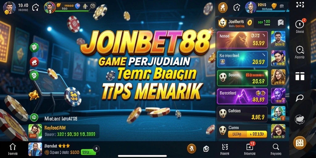 Tampilan gameplay seru di JOINBET88 dengan berbagai slot menarik.