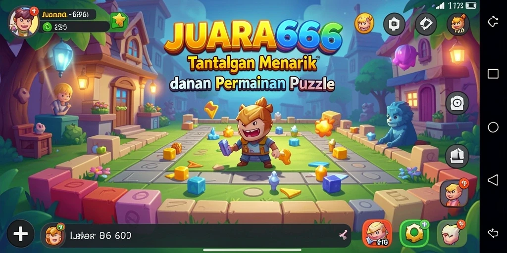 Screenshot menunjukkan gameplay JUARA666 dengan teka-teki menawan.