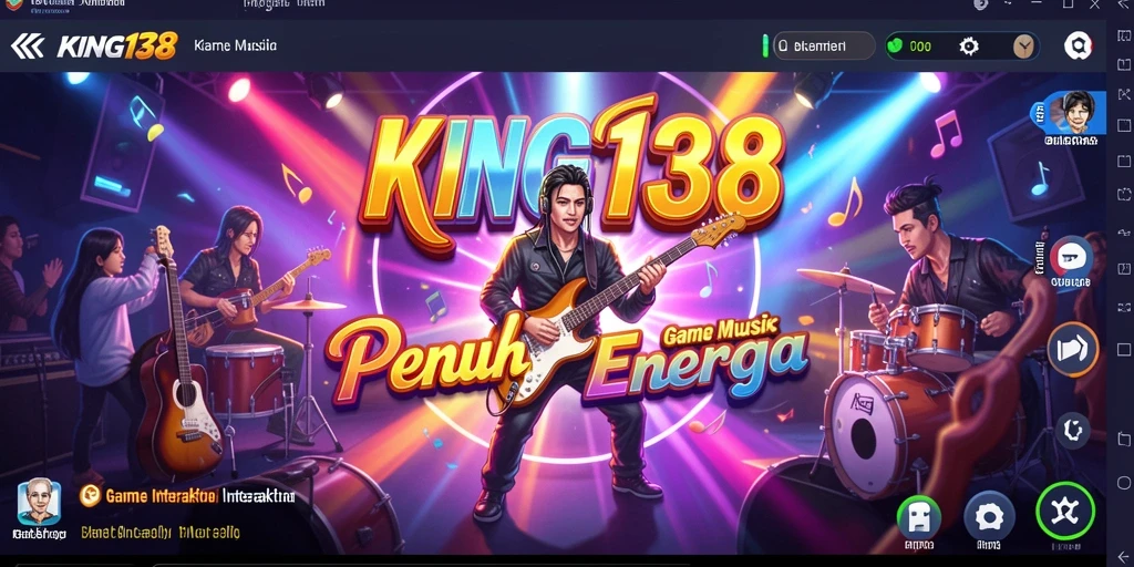 Tampilan gameplay <strong>KING138</strong> yang menampilkan interaksi musik yang seru.