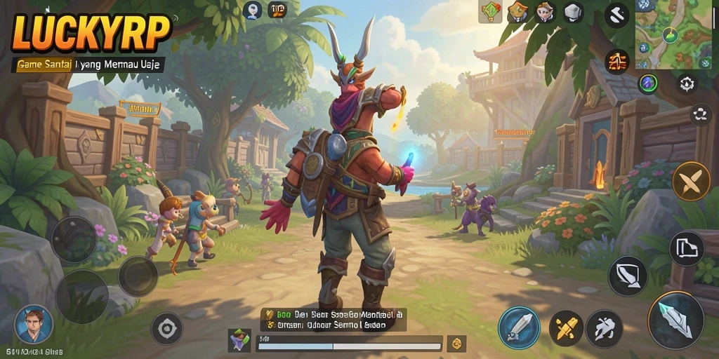 Tampak gameplay LUCKYRP yang seru dan menantang.