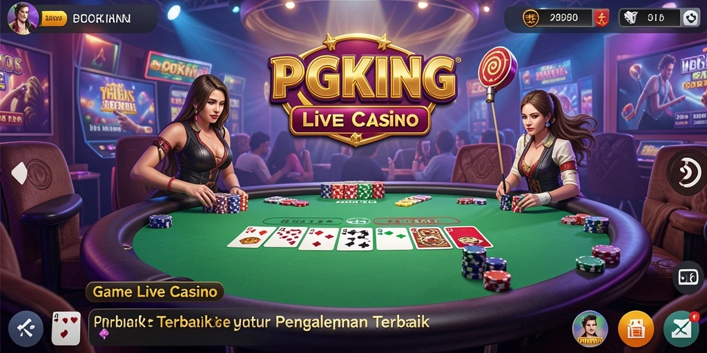 Gameplay Live Casino PGKING yang menegangkan dan mengasyikkan.