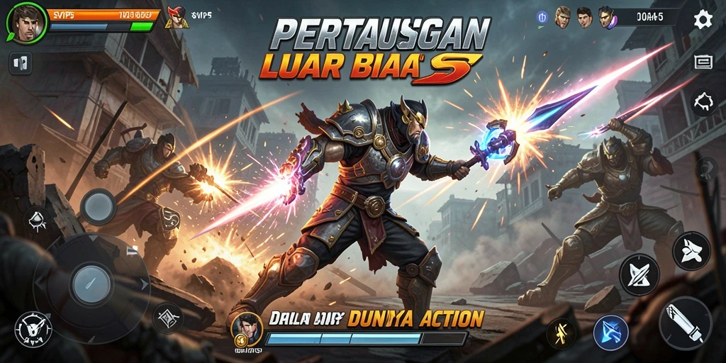 Screenshot menampilkan pertarungan seru dalam SVIP5 yang memacu adrenalin.