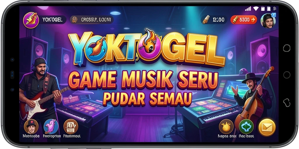 Tampilan gameplay seru YOKTOGEL dengan berbagai lagu.
